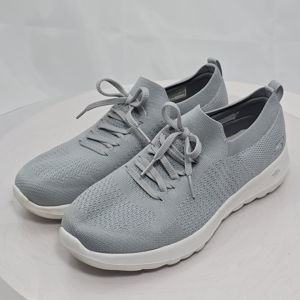 Skechers Women 9 Gray GO Walk Joy Fresh View Mesh Sneakers Slip On Shoes 56073